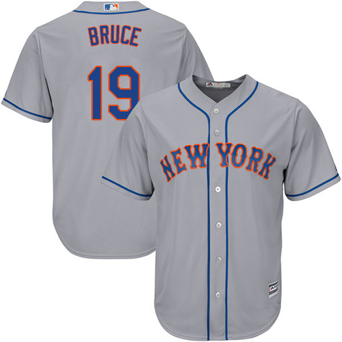 Mets #19 Jay Bruce Grey New Cool Base Stitched MLB Jersey
